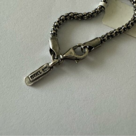 Shablool Israel Floating Heart Electroform St Slv 925 Pendant w Popcorn necklace - Picture 13 of 16